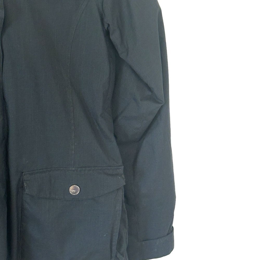 Roxy Black Hooded Coat Jacket Slim Fit Winter Sport Size Medium - Picture 13 of 14